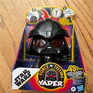 Star Wars Force N' Telling Vader Toy - Black - New!!